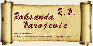 Roksanda Marojević vizit kartica